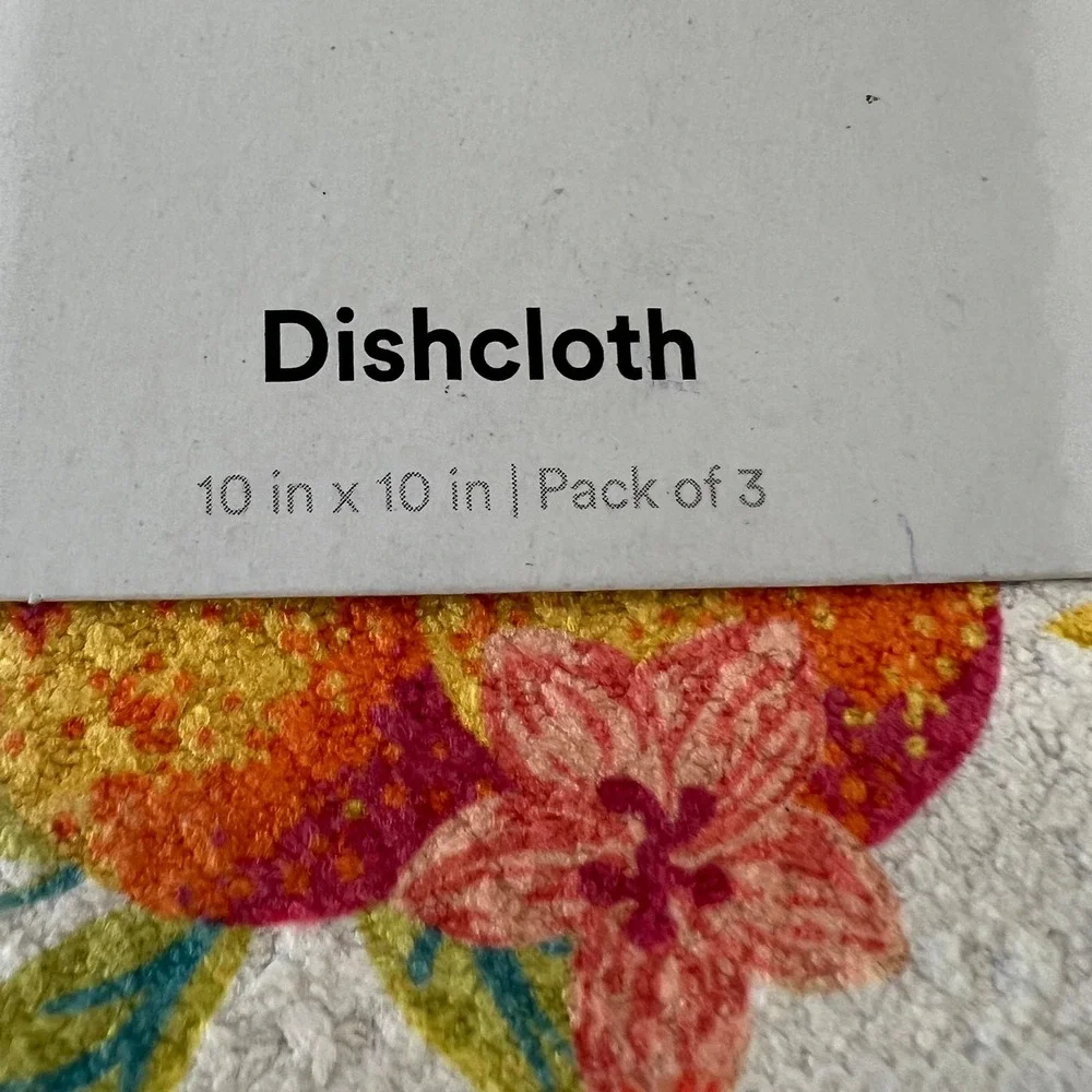 Geometry Dishcloth Pack Of 3 NIP‎ Greetings From Florida The Sunshine State 10
